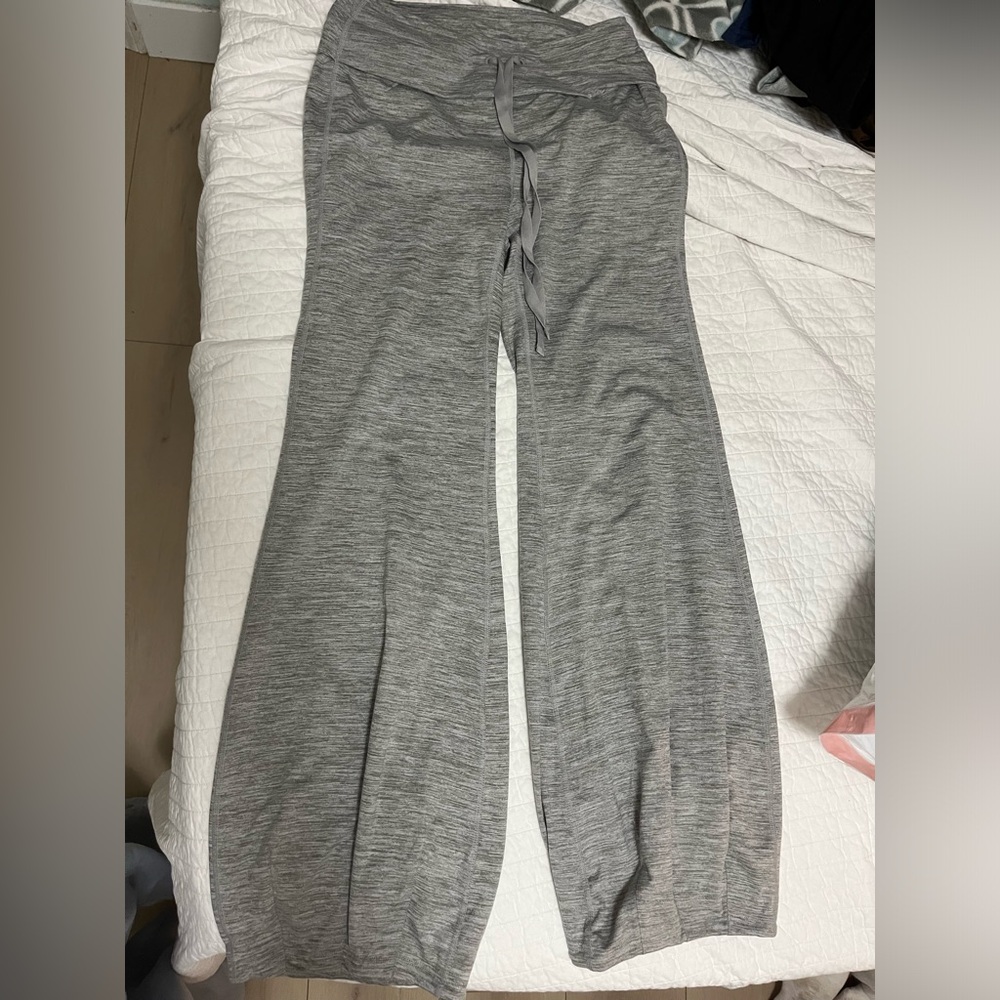 Gray Wide-Leg Lounge Pants
